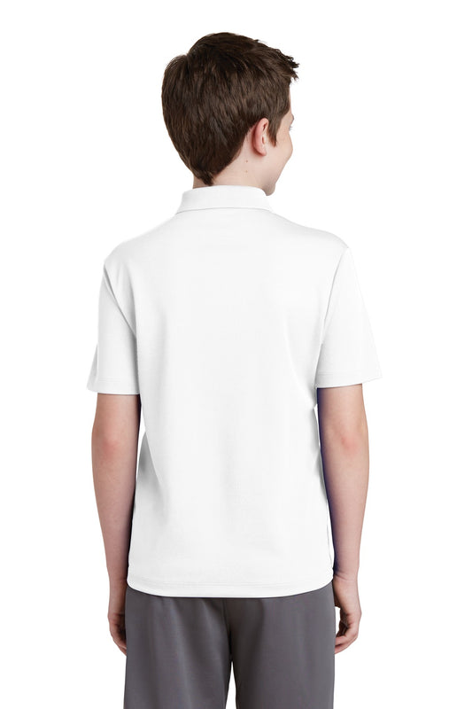 Sport-Tek Youth PosiCharge RacerMesh Polo. YST640 White