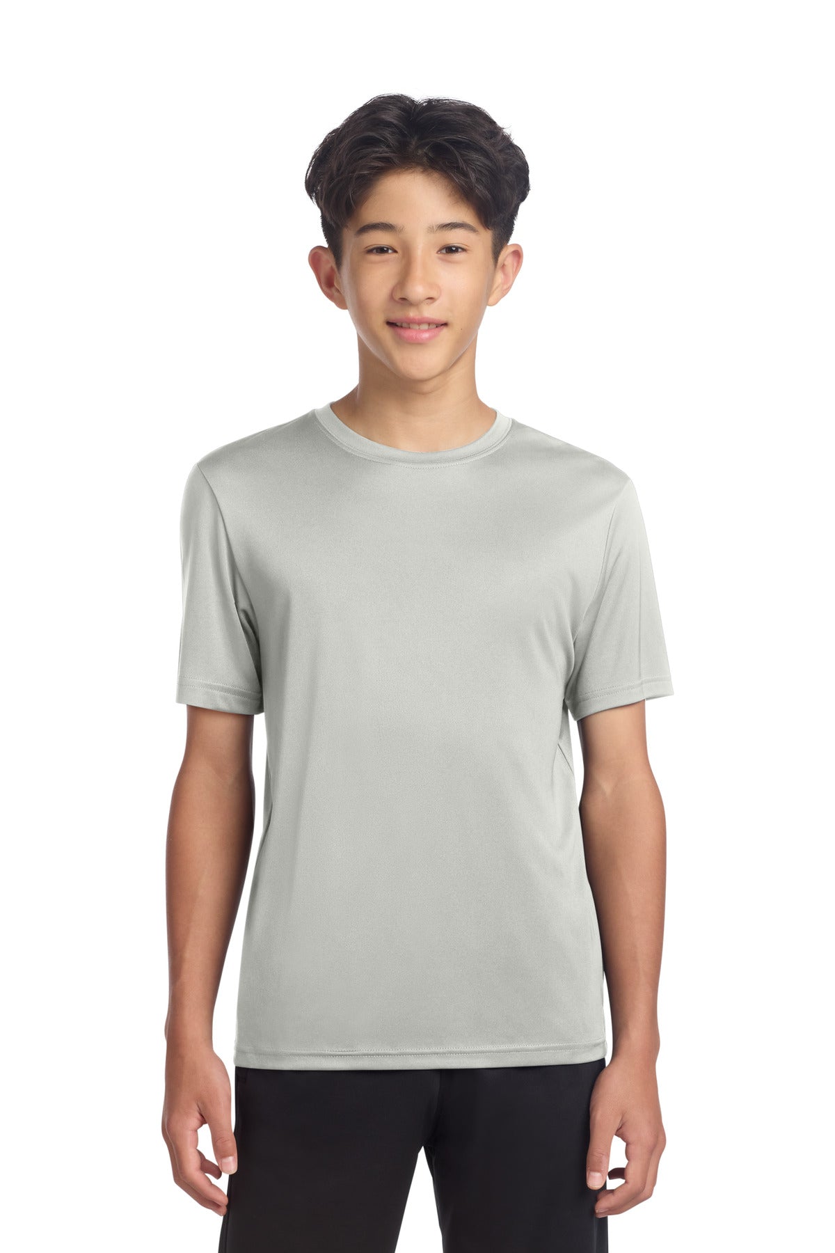 Sport-Tek Youth PosiCharge Re-Compete Tee YST720 Silver