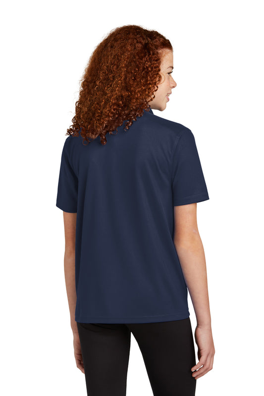 Sport-Tek Youth UV Micropique Polo YST740 True Navy
