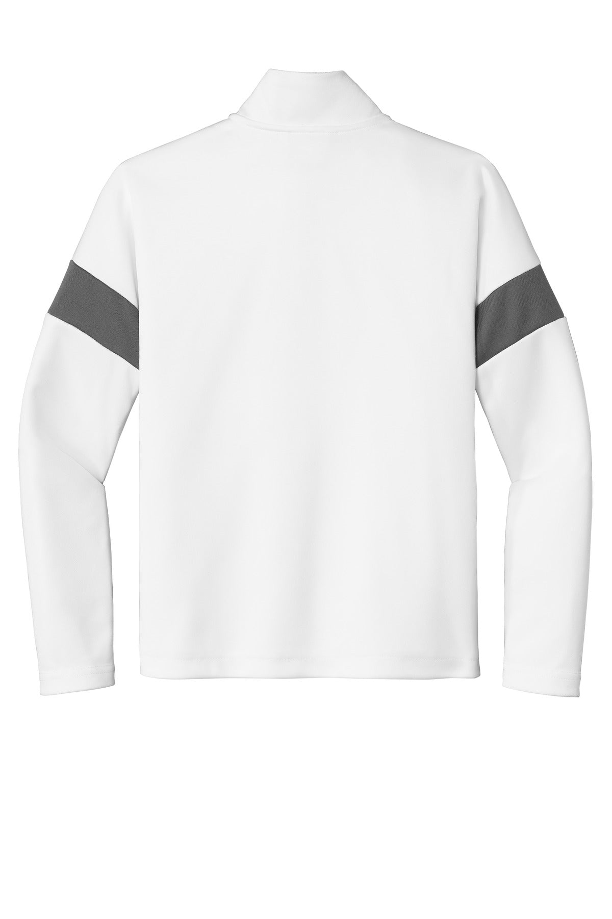 Sport-Tek Youth Travel Full-Zip Jacket YST800 White/ Iron Grey