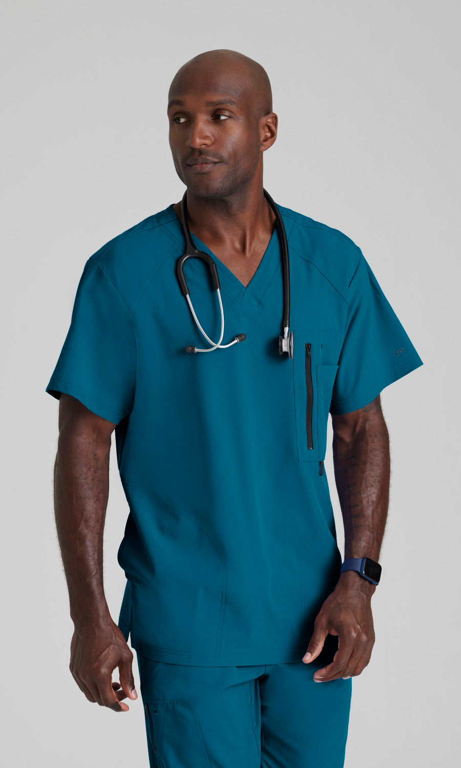 Barco One 0115 Amplify Scrub Top Bahama