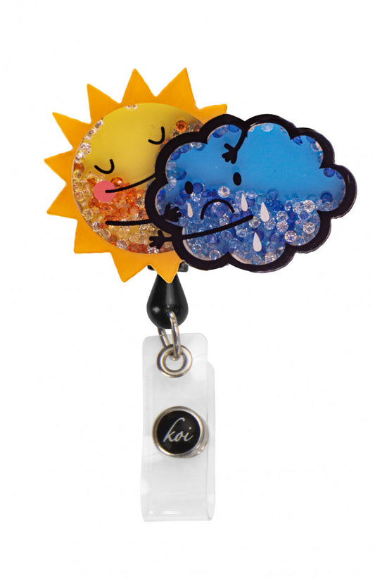 Essentials A156 koi Shaker Badges Sun Cloud