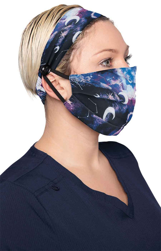 Lite A162 Fashion Mask + Headband Set Galaxy Burst