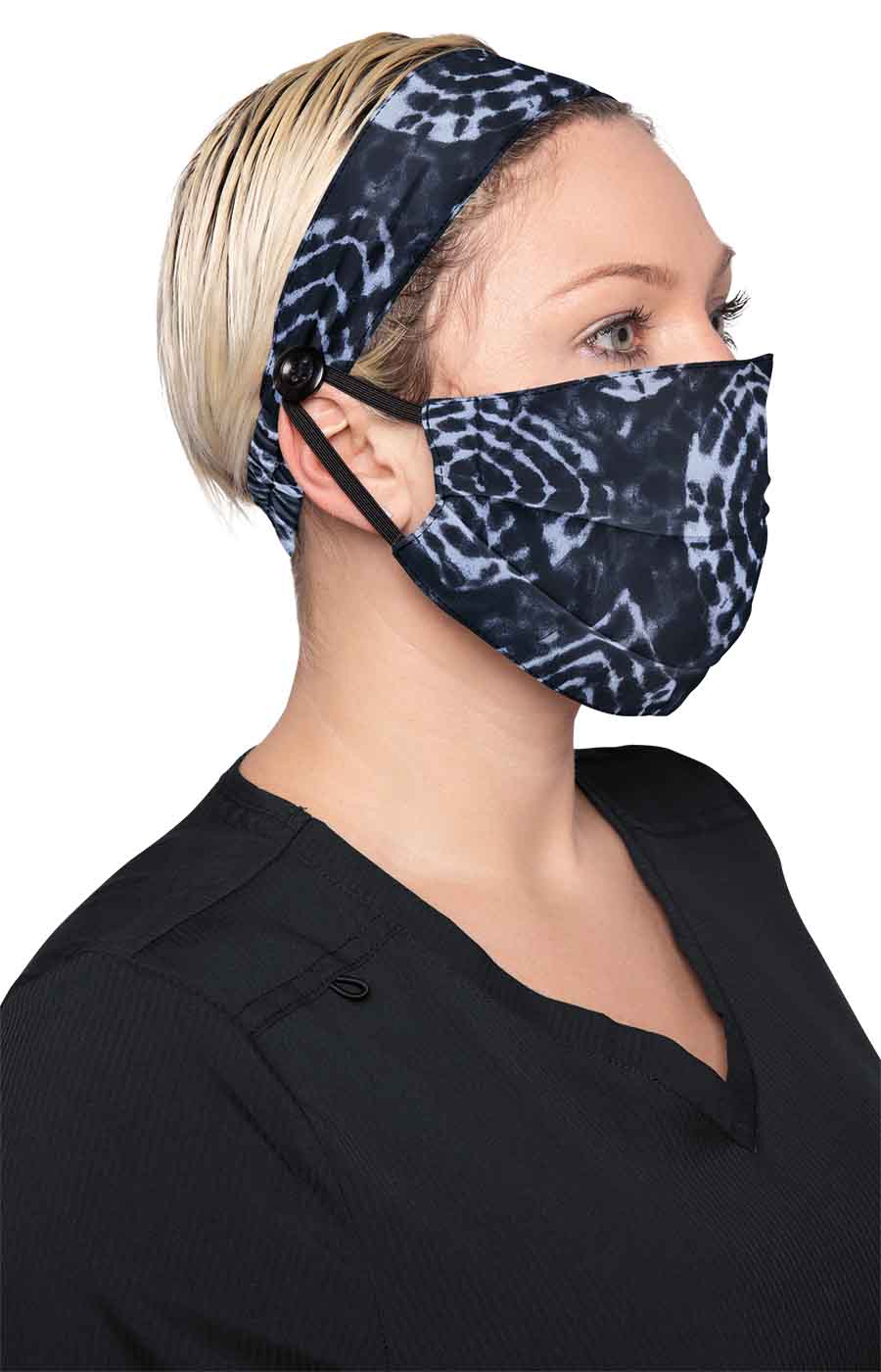 Classics A162 Fashion Mask + Headband Set Tribal Tie Dye