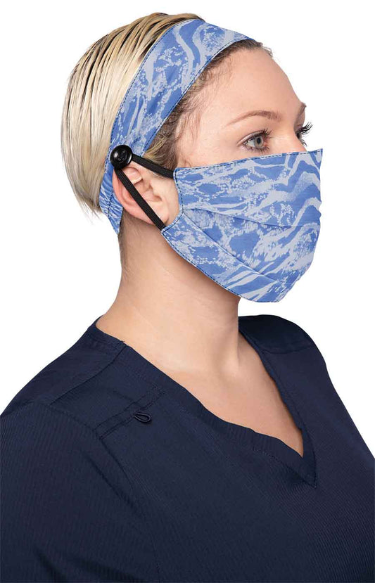 Next Gen A162 Fashion Mask + Headband Set Zebra Snake Burnout True Ceil