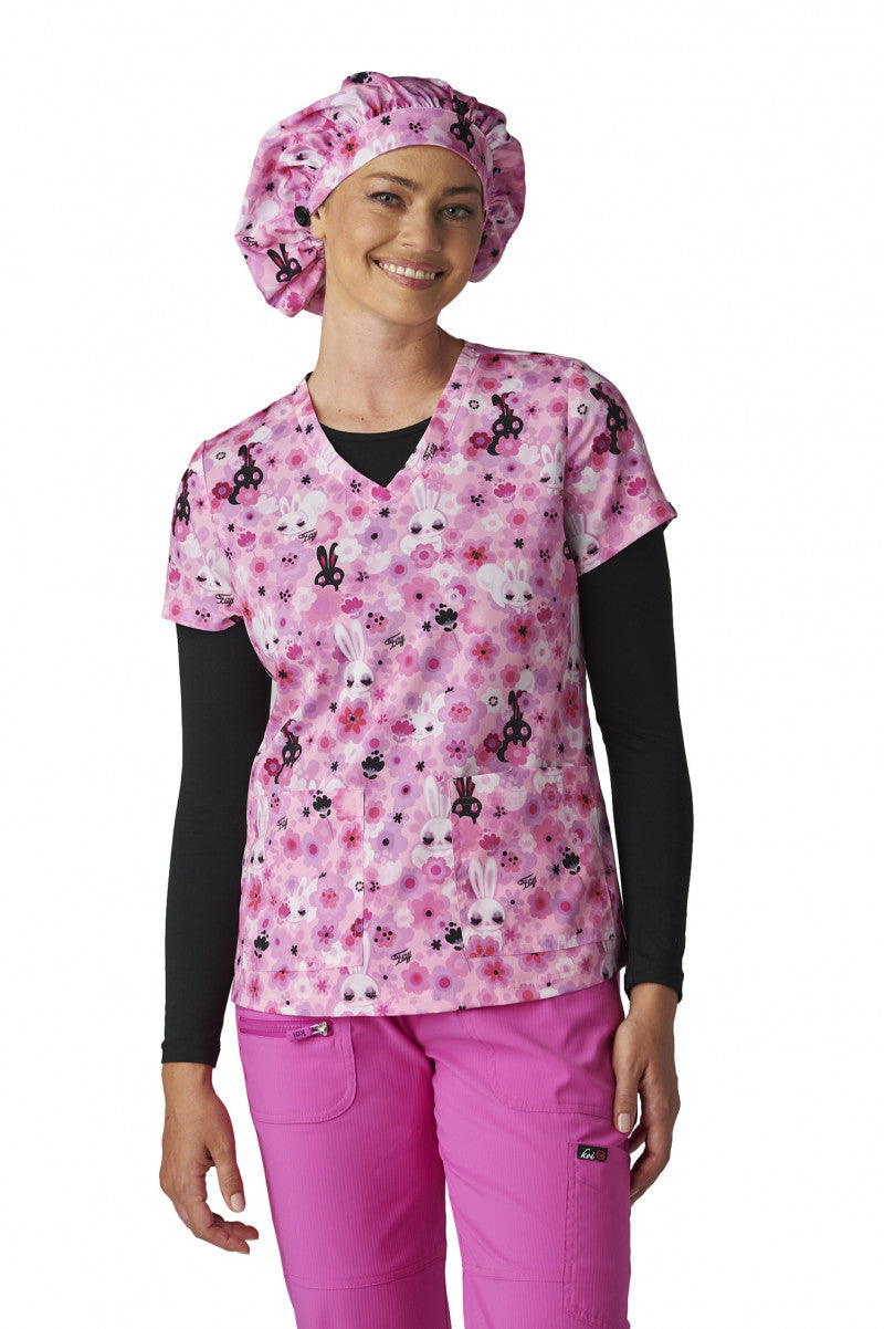 Artist Series A174PRA Bouffant Cap Fluff Bunnies