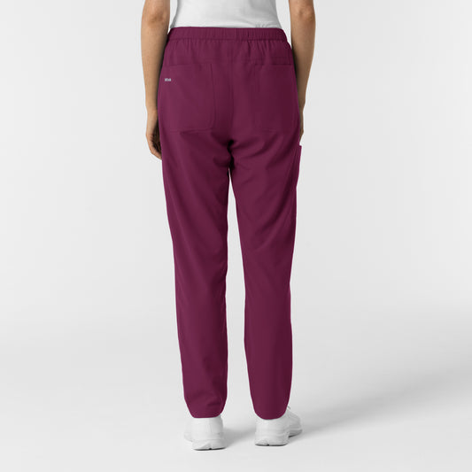 NURTUR 5280 Women's Slim Leg Scrub Pants Wine
