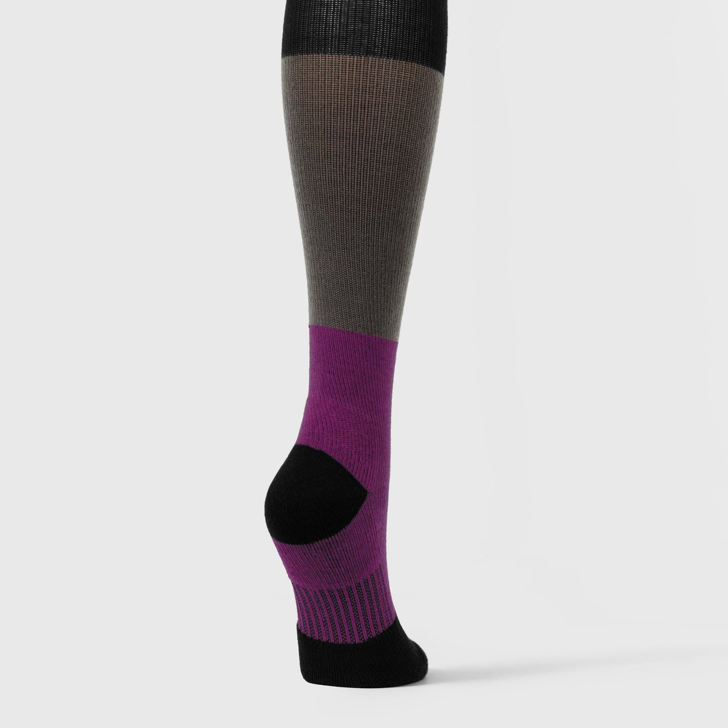 Wink S401 Compression Socks Black/Dk Grey/Rasp Color Block