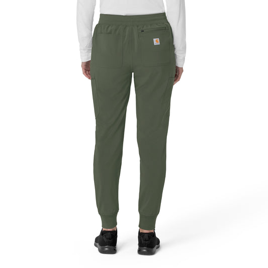 Force Cross-Flex C53110 Women's Cargo Jogger Scrub Pants Olive