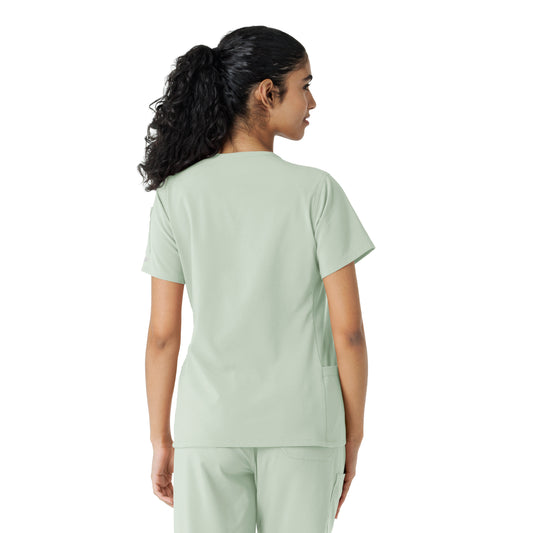Force Cross-Flex C13310 Women's Knit Panel Scrub Top Big Sky
