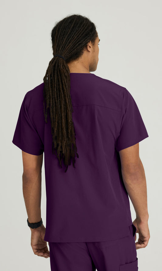 Skechers SK0112 Structure Scrub Top Eggplant