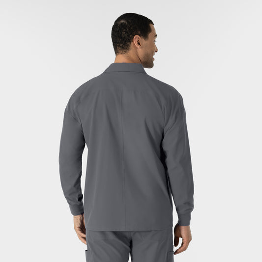 NURTUR 8380 Men’s Scrub Shirt Jacket Pewter