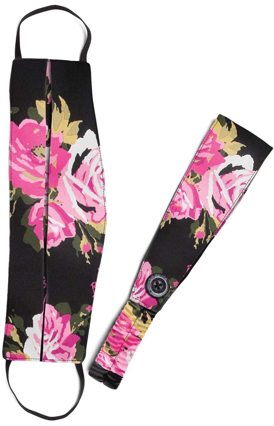 Betsey Johnson BA162 Fashion Mask + Headband Set Beautiful Rose