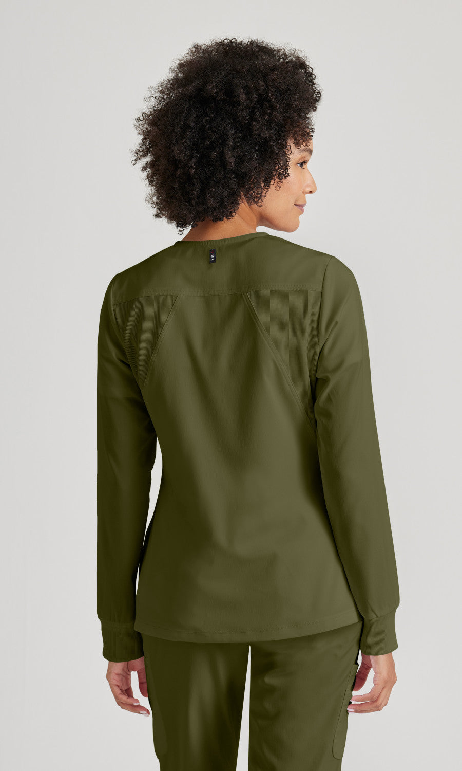 Grey's Anatomy Stretch GRSW873 Gianna Warmup Olive