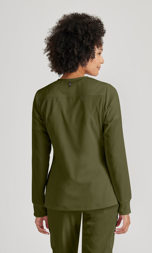 Grey's Anatomy Stretch GRSW873 Gianna Warmup Olive
