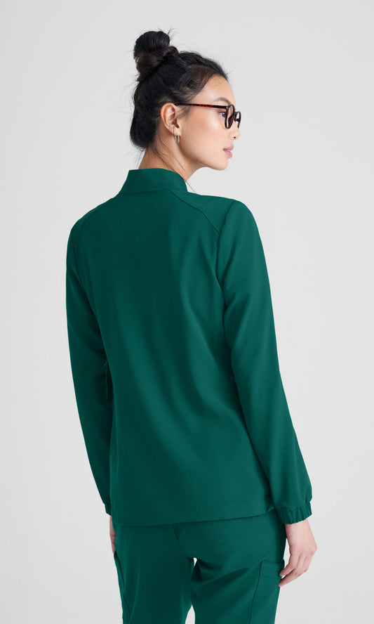 Grey's Anatomy Evolve GSSW886 Virtue Scrub Jacket Hunter Green