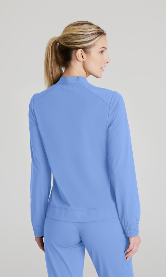 Skechers Slip-Ins Knits SKW919 Contour Knit Scrub Jacket Ciel Blue