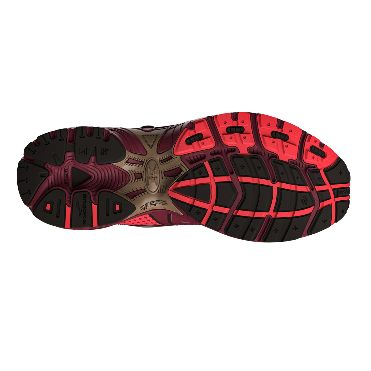 Brooks Adrenaline GTS 10 Cordovan/Dubarry/Black