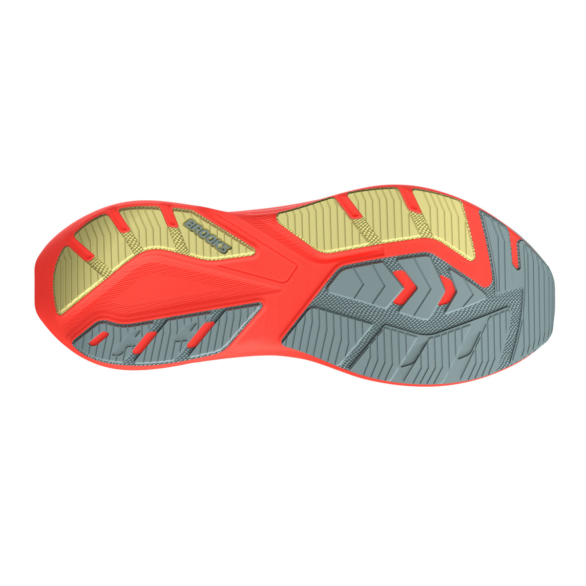 Brooks Men's Ghost Amp Flame/Slate/Yellow