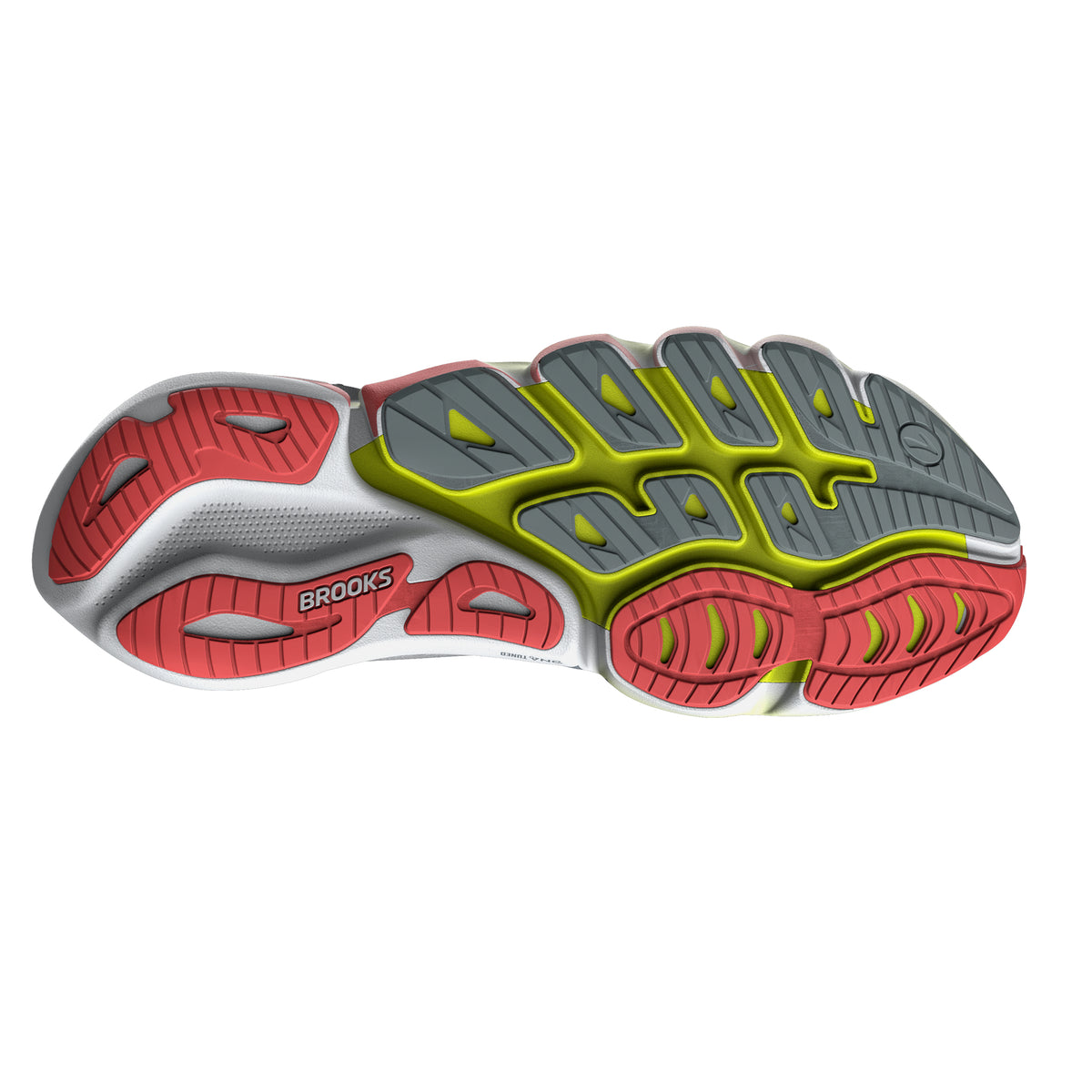 Brooks Men's Glycerin Flex 2 Oyster/Primer/FieryCoral