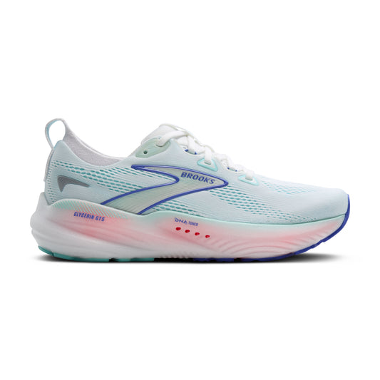 Brooks Women's Glycerin GTS 22 White/Limpet Shell/Amparo Blue