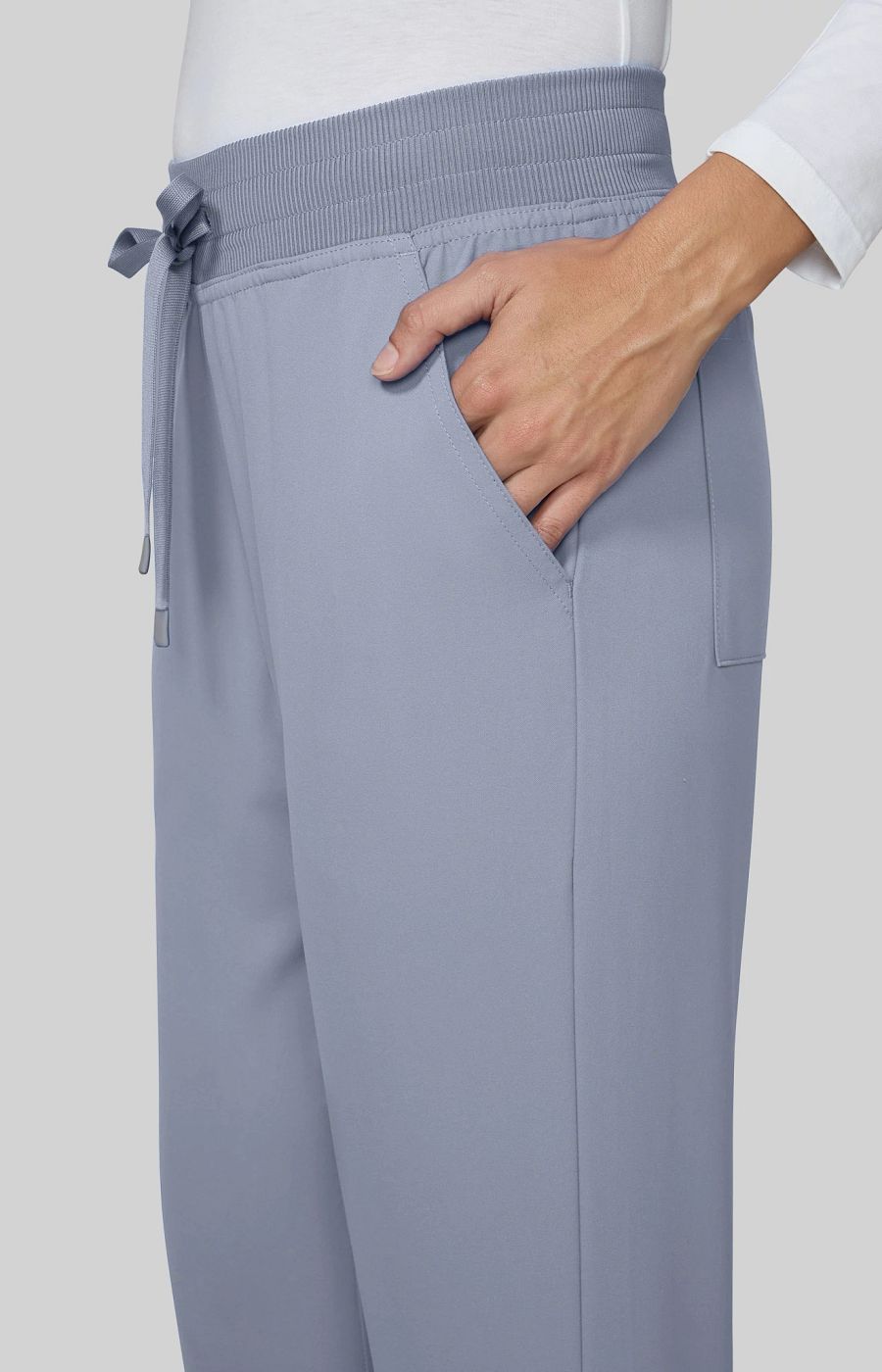 Cureology x koi Atria Women's 7-Pocket Scrub Pant Platinum Grey