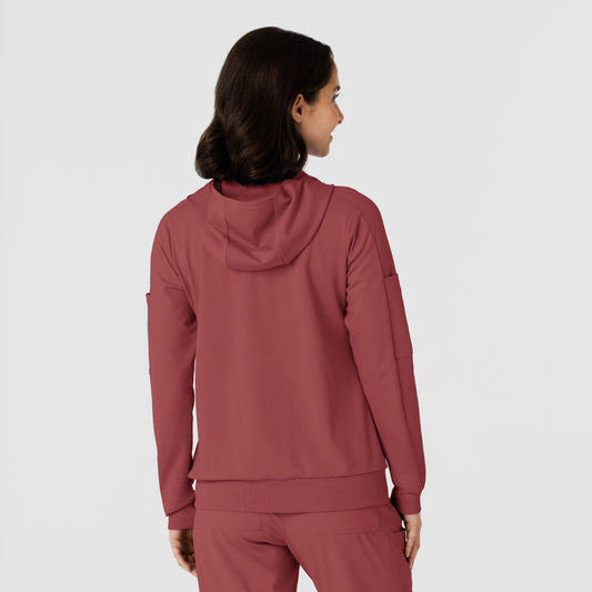 RENEW Knit 8159 Women’s Zip Hoodie Ruby