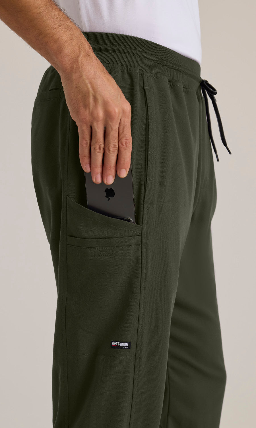 Grey's Anatomy Stretch GRSP617 Hudson Scrub Pants Olive