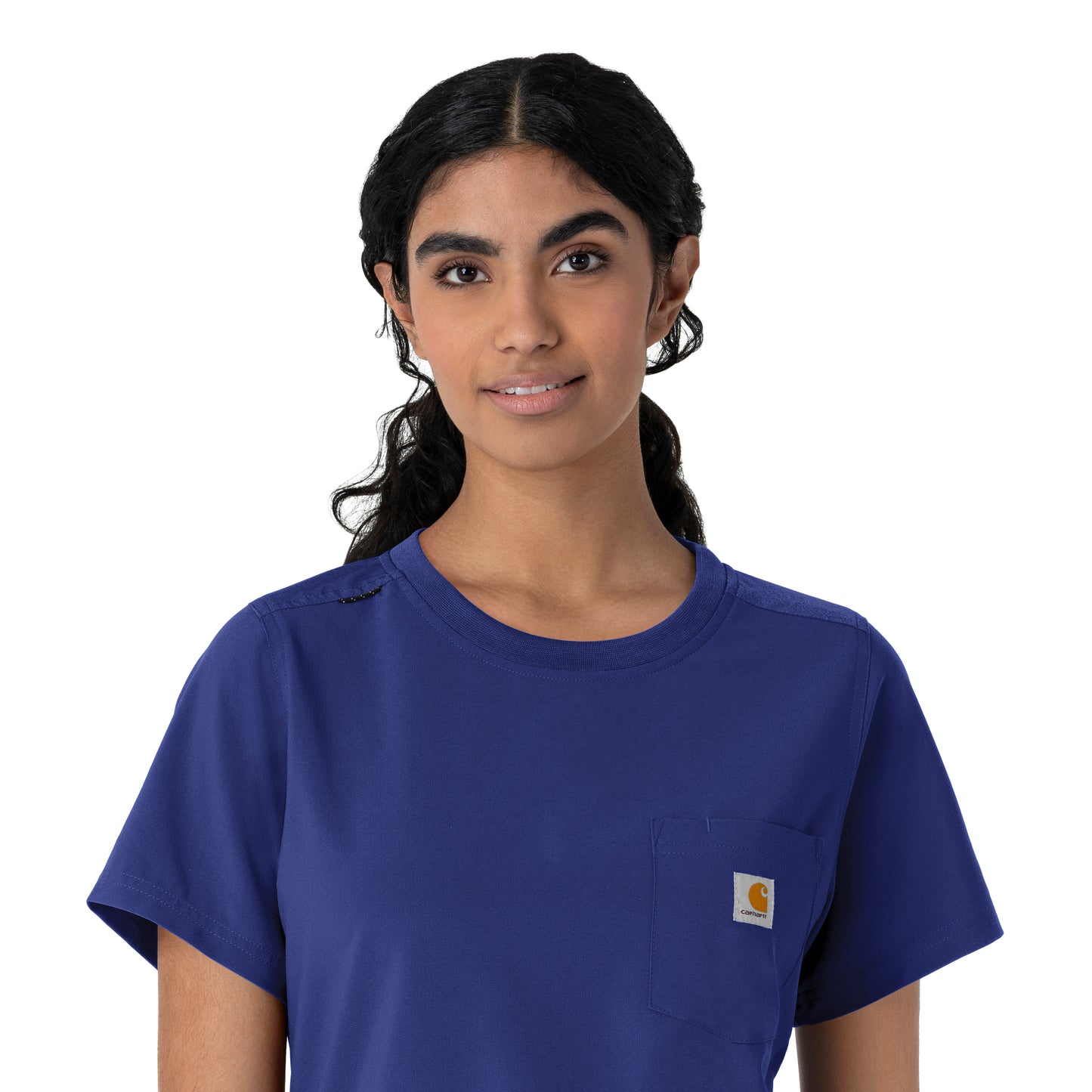 Force Cross-Flex C13510 Women's Crew Neck Scrub Top Galaxy Blue