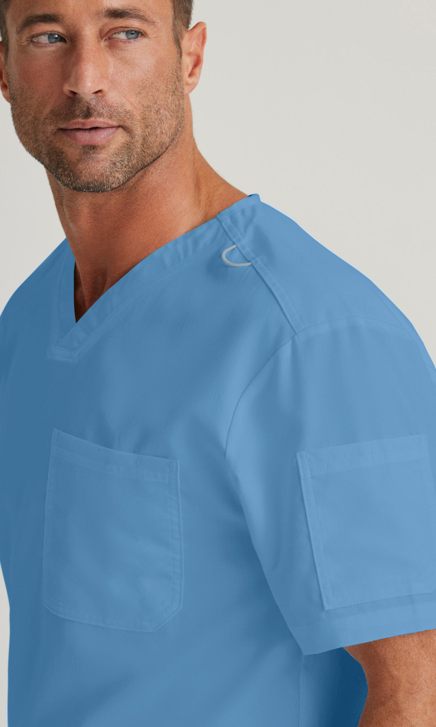 Grey's Anatomy GRT091 Evan Scrub Top Ciel Blue