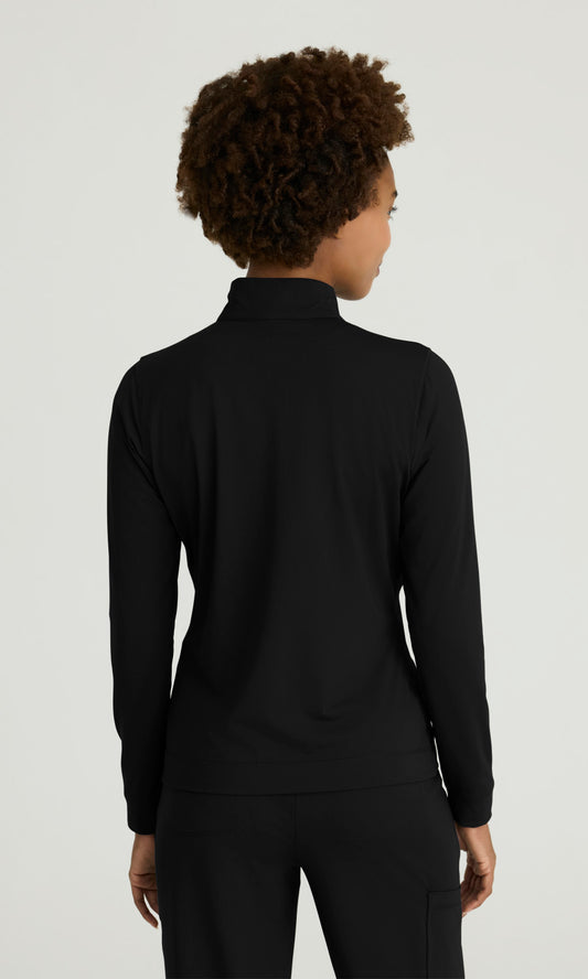 Skechers Slip-ins SKT274 Atlas Quarter Zip Knit Top Black