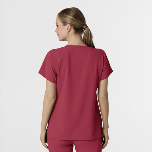 RENEW 6634 Women's Dolman Scrub Top Ruby