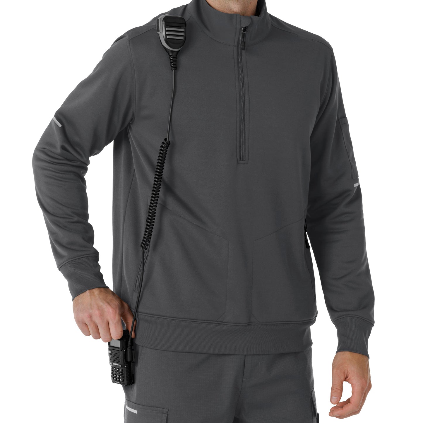 Rugged Flex C86912 Men's Half Zip Pewter