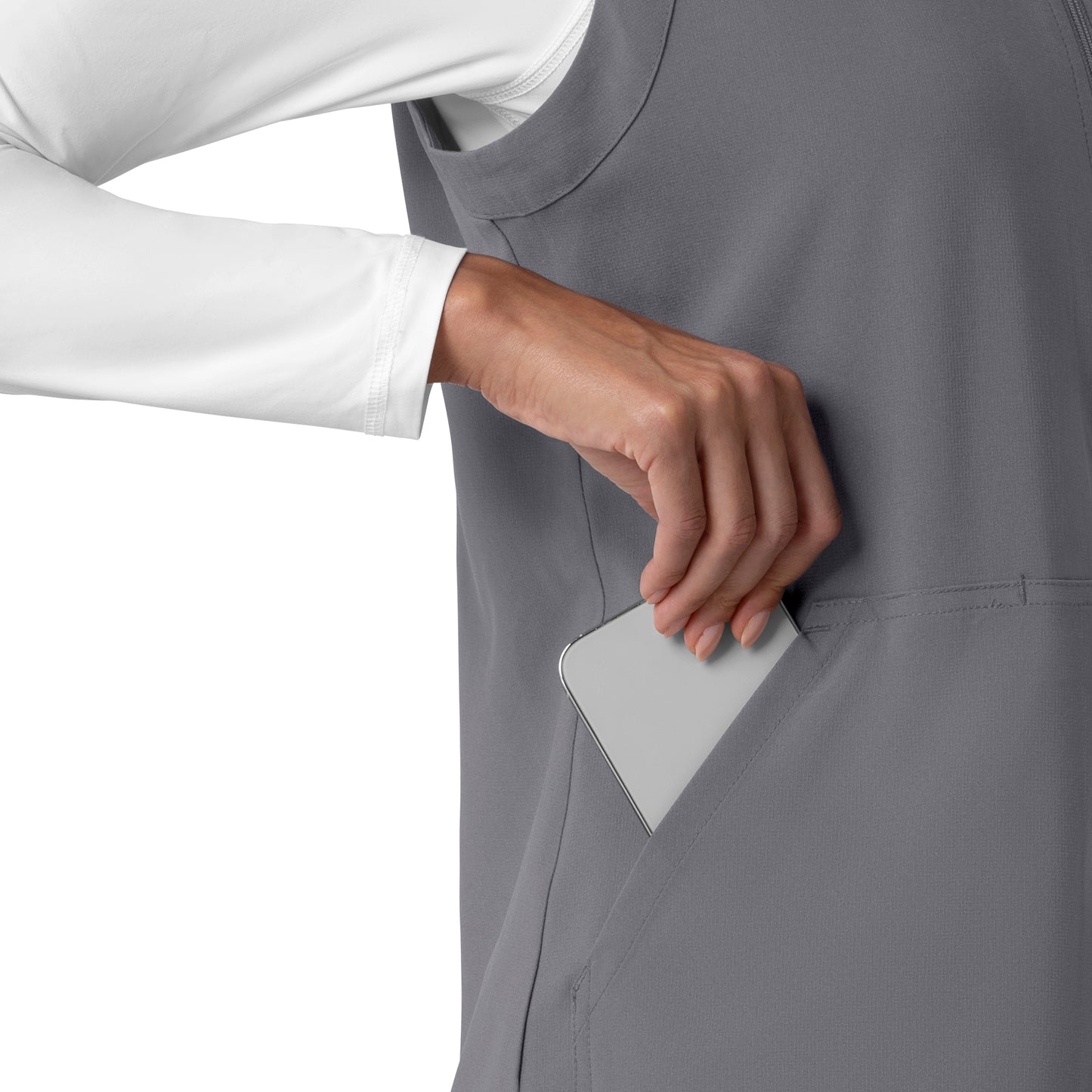 Force Cross-Flex C82510 Women's Lightweight Scrub Vest Pewter