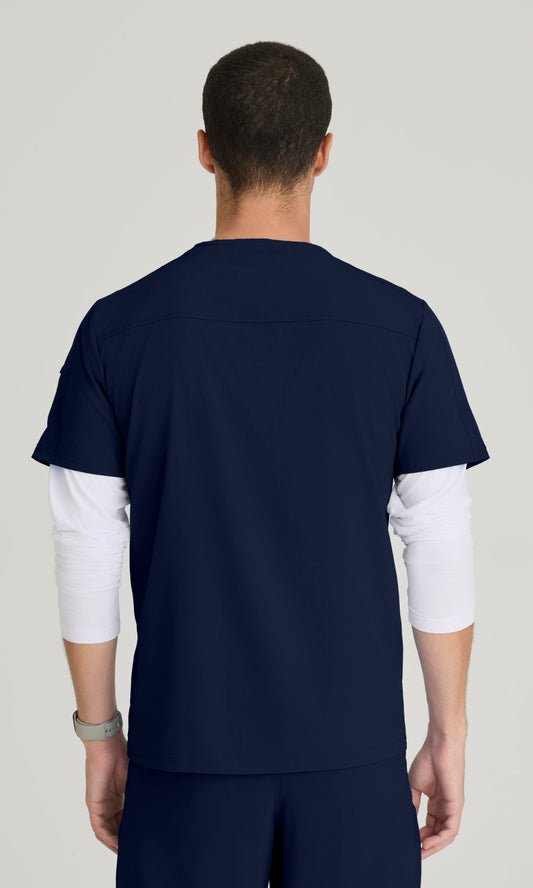 Barco One BOT195 Velocity Scrub Top Indigo