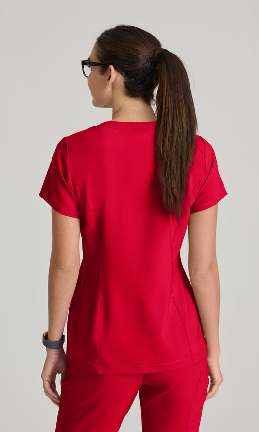 Grey's Anatomy Evolve GSST181 Sway Tuck-In Scrub Top True Red