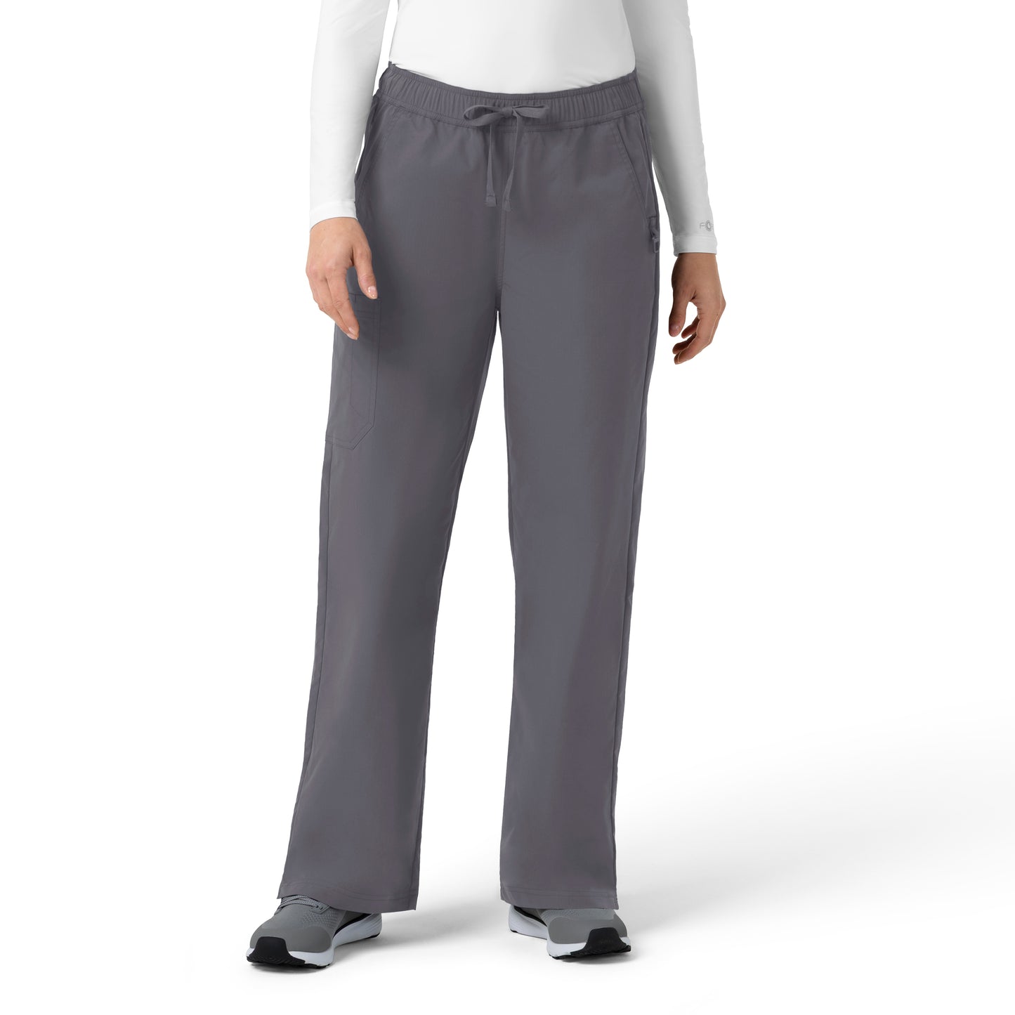 Rugged Flex C52239 Women's Ripstop Boot Cut Cargo Scrub Pants Pewter