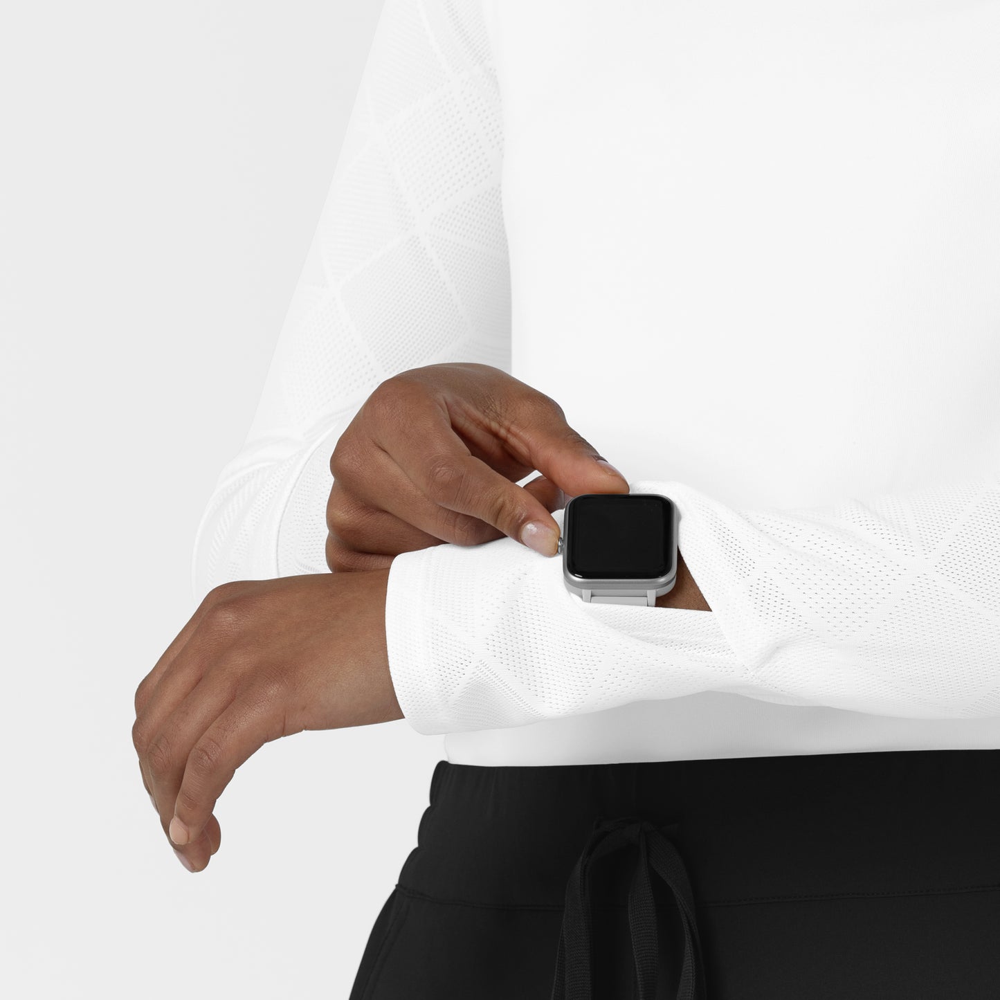 Layers 2149 Women's Engineered Underscrub Tee White