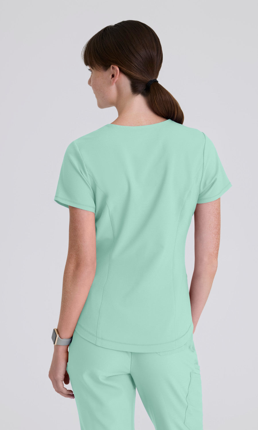 Grey's Anatomy Evolve GSST180 Rhythm Top Soft Melon - back