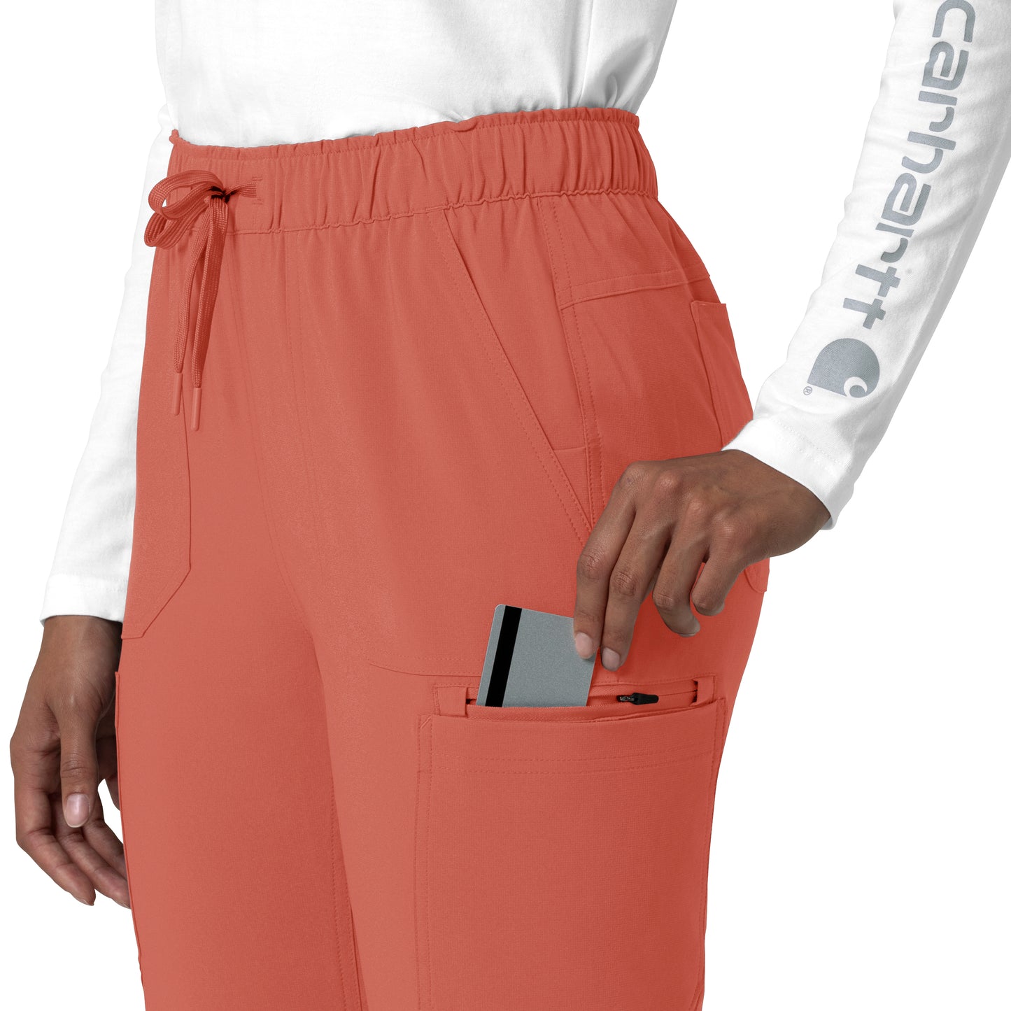 Force Cross-Flex C53210 Women's Straight Leg Cargo Scrub Pants Dusty Cedar