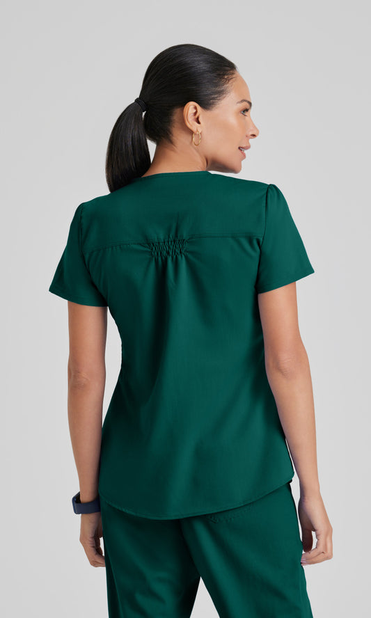 Grey's Anatomy 71166 Aubrey Scrub Top Hunter Green