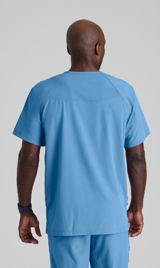 Barco One 0115 Amplify Scrub Top Ciel Blue