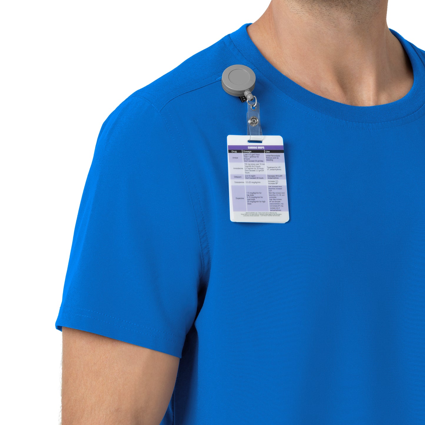 Force Cross-Flex C16510 Men's Crew Neck Scrub Top Royal