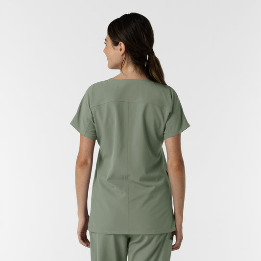 NURTUR 6280 Women's Drop Shoulder Tunic Scrub Top Sage