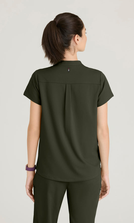 Grey's Anatomy Spandex Stretch GRST230 Avery Top Olive