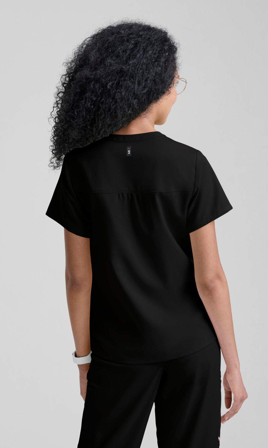 Grey's Anatomy Stretch GRST339 Irene Top Black - back