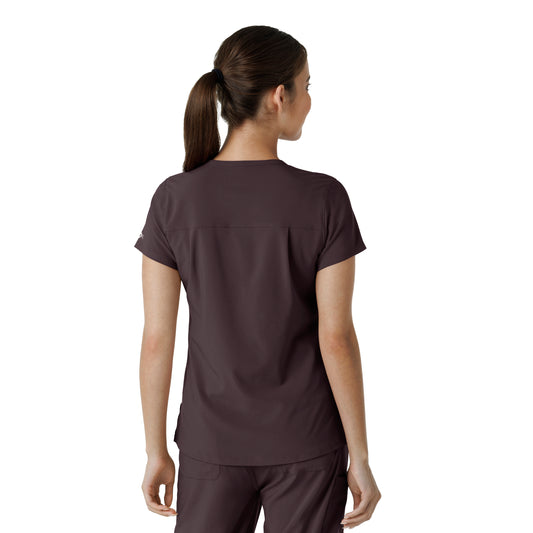 Force Cross-Flex C13410 Women's Tuck-In Scrub Top Dark Sepia