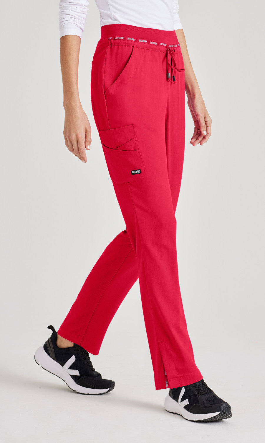 Grey's Anatomy Stretch GRSP526 Serena Scrub Pants Scarlet Red