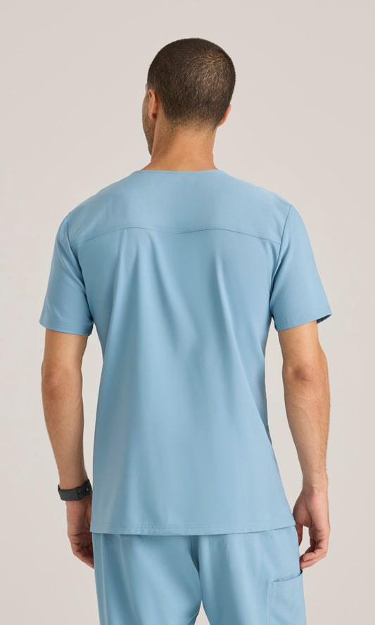 Grey's Anatomy Evolve GSST179 Journey Scrub Top Ocean Mist