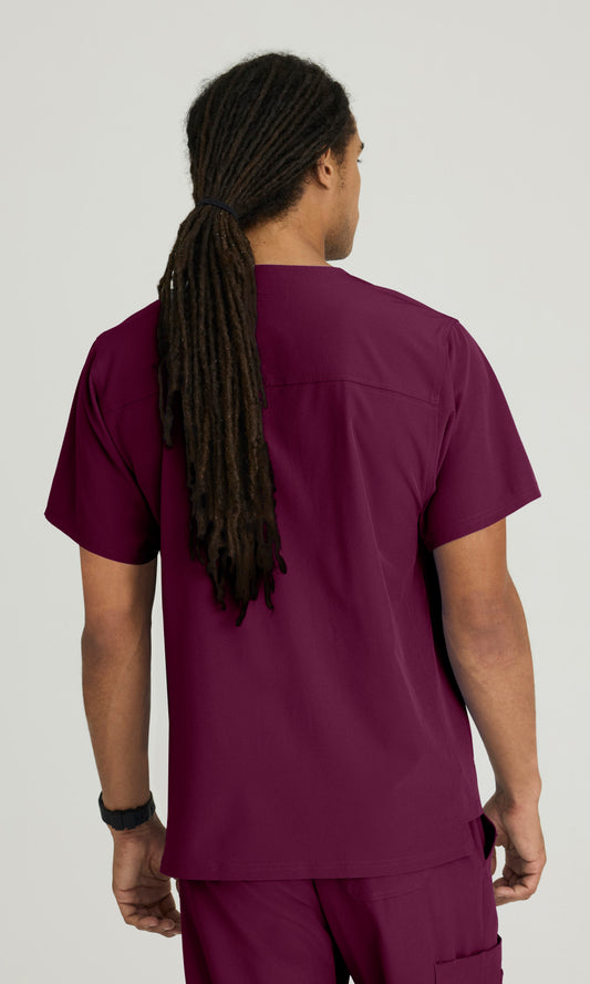 Skechers SK0112 Structure Scrub Top Wine